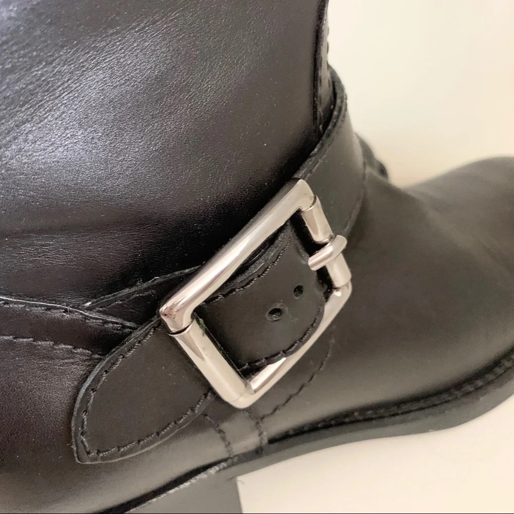 Valentino knee high leather boots
